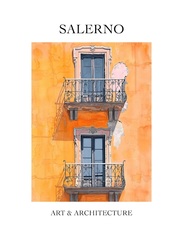Salerno Travel And Architecture Poster 4