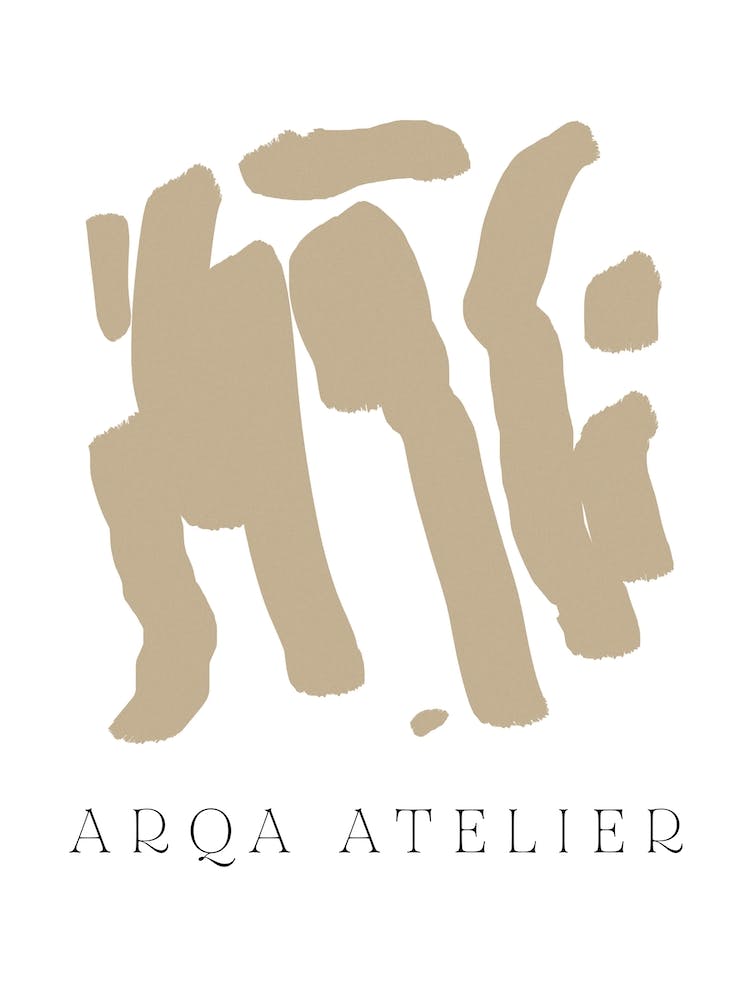 Abstract Composition In Beige