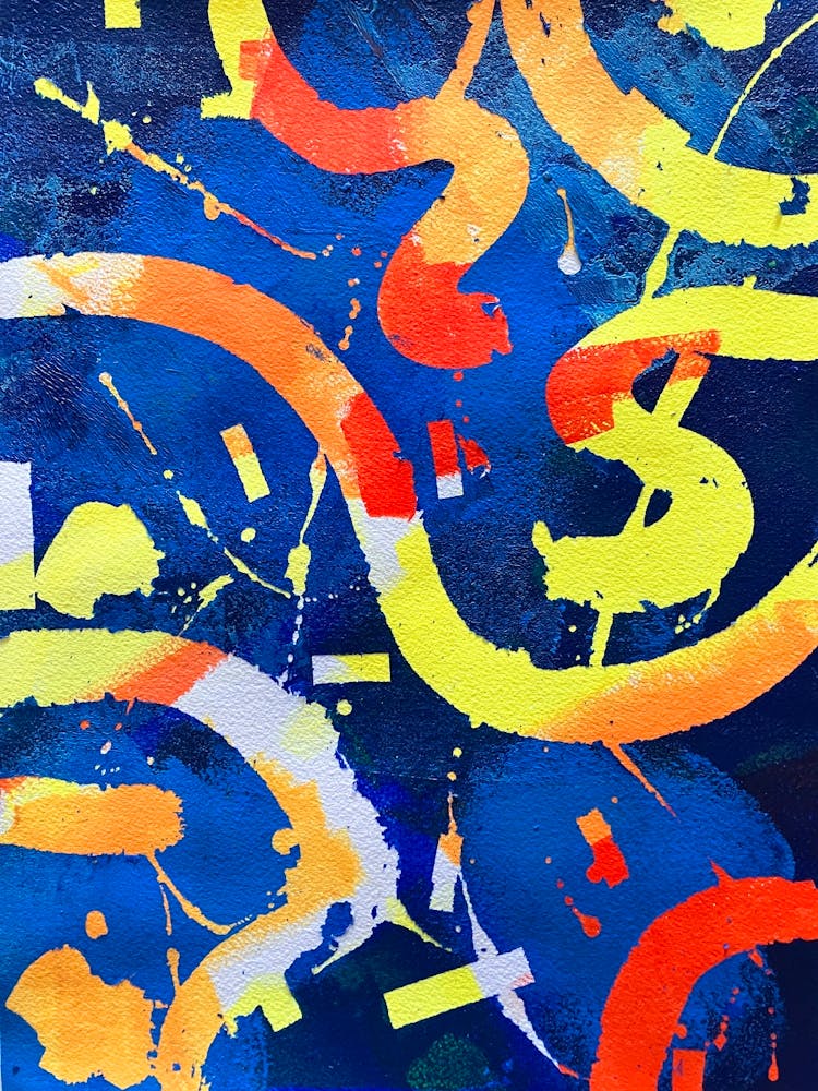 Abstract Painting -urban yellow