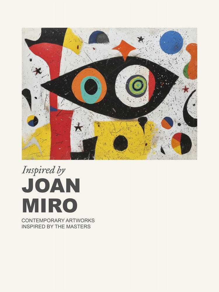 Museum Poster Inspired By Joan Miro 1