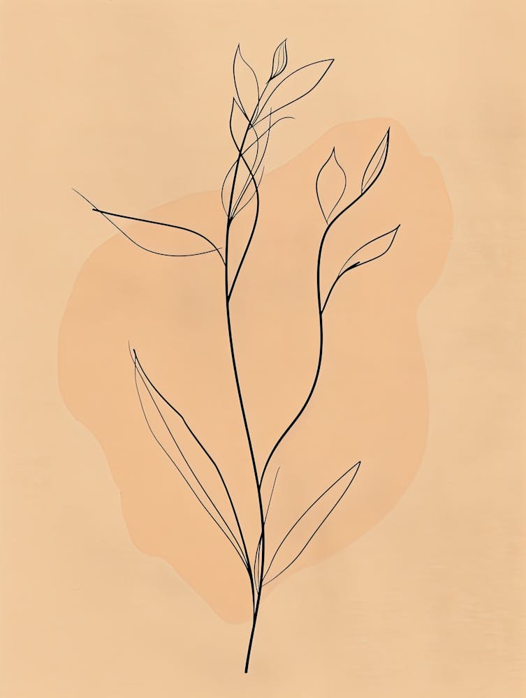 Singapore Botanical Garden Boho Line Art