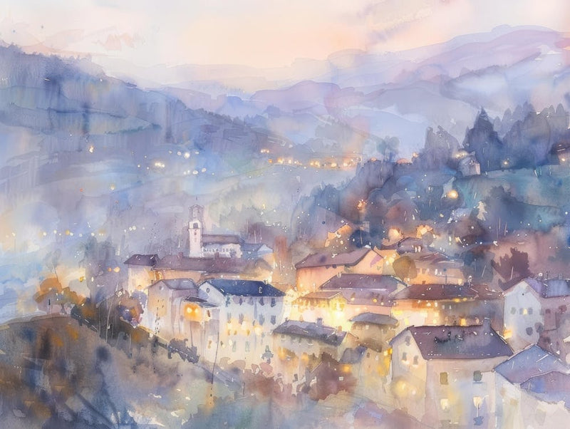 Village At Night