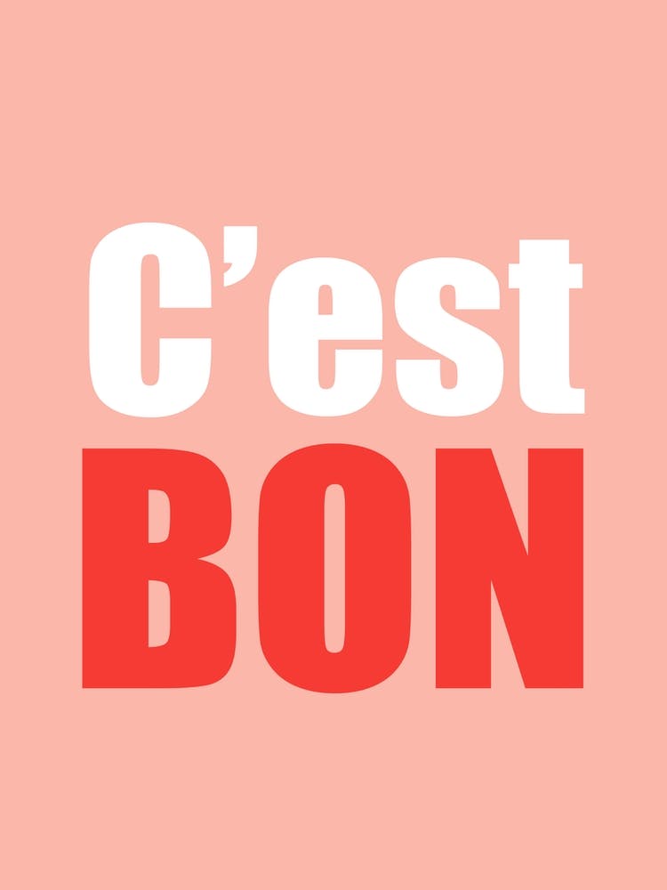 Cest Bon Pink And Red