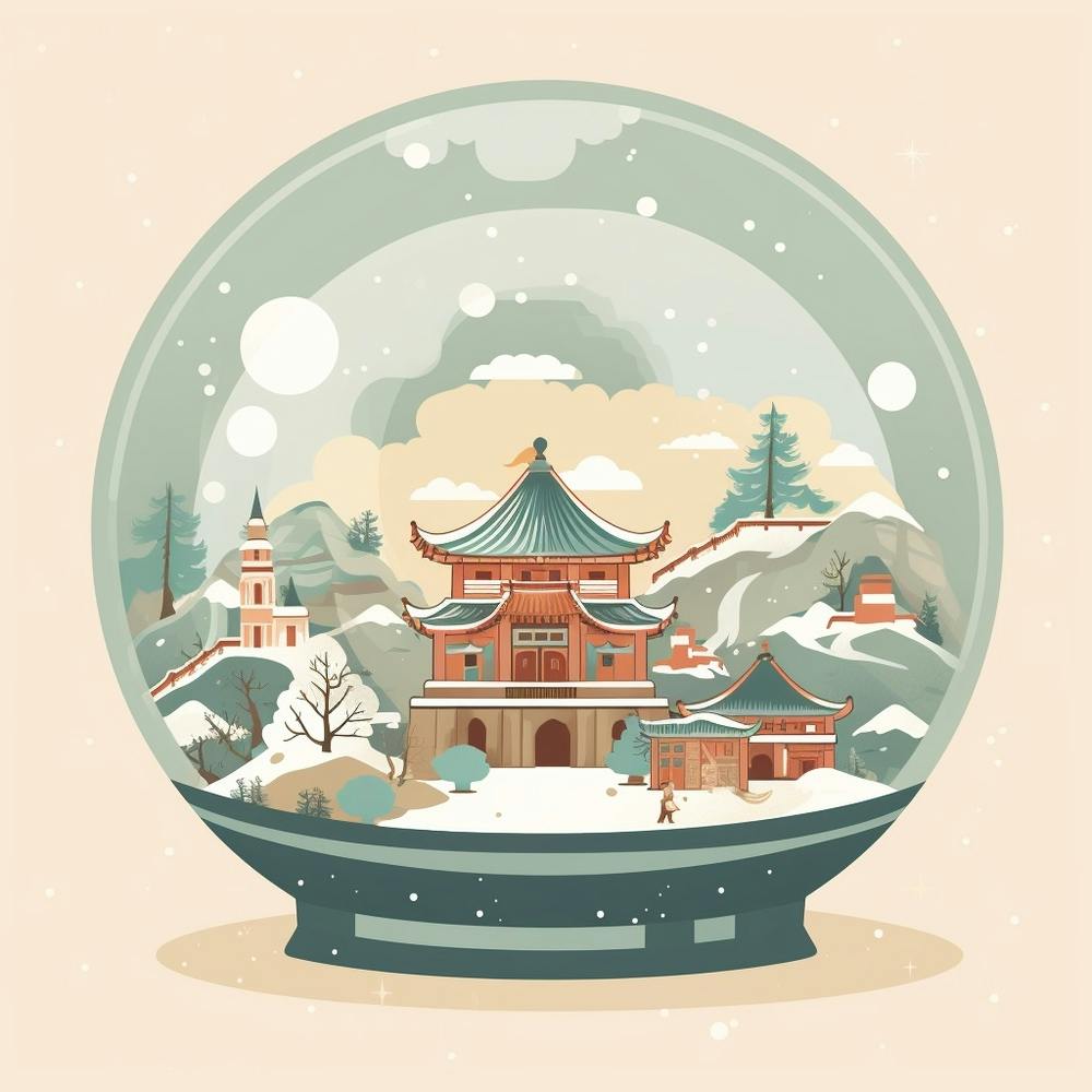 Beijing China 1 Snowglobe