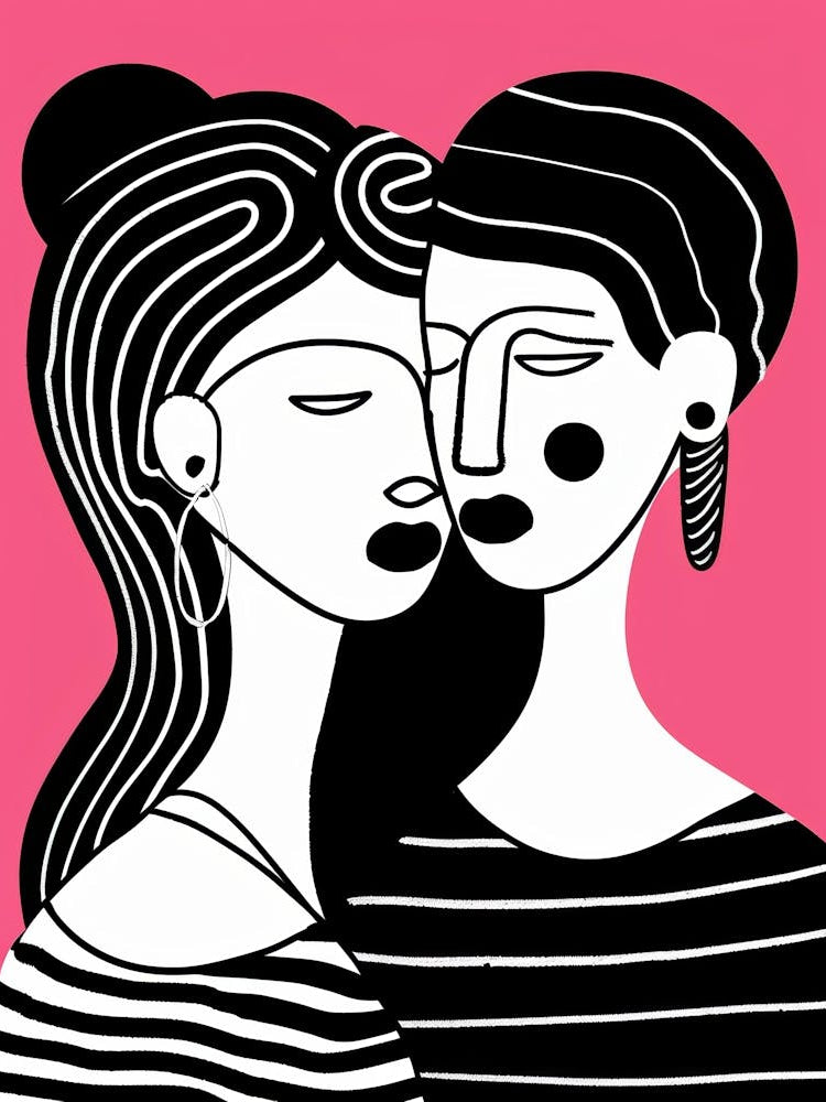 Two Women Kissing 29