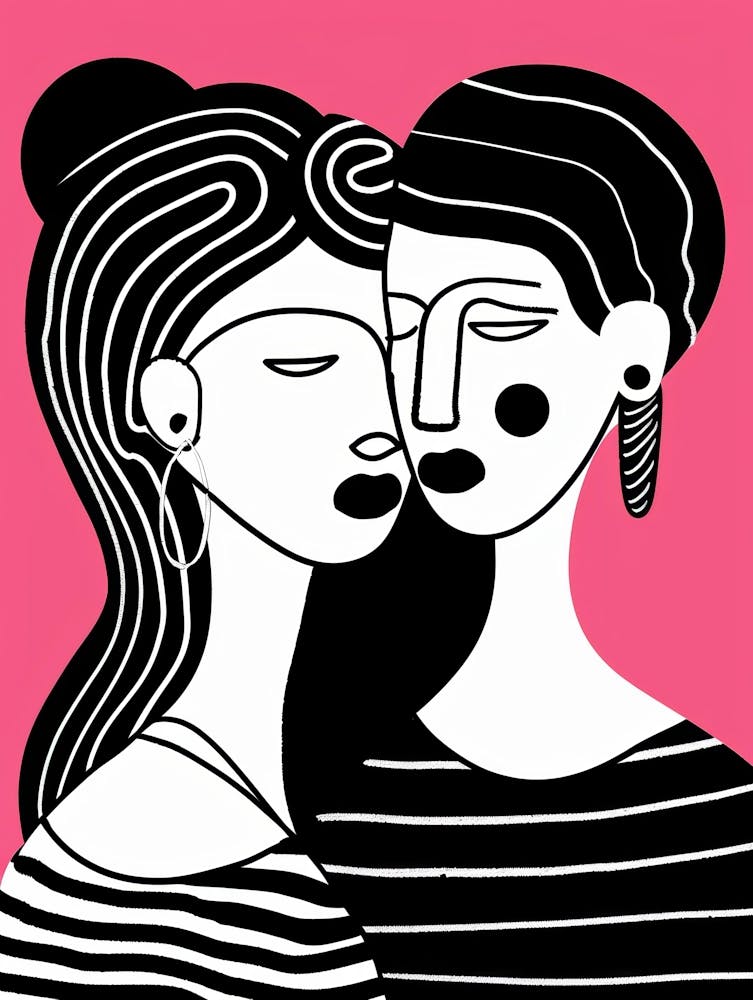 Two Women Kissing 29