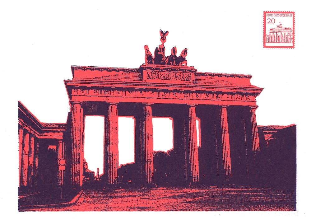 Berlin Screen Print Pink