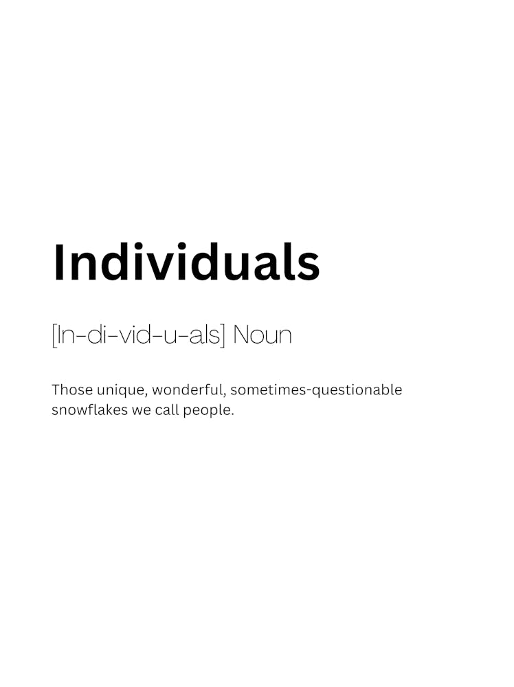 Individuals Definition Meaning