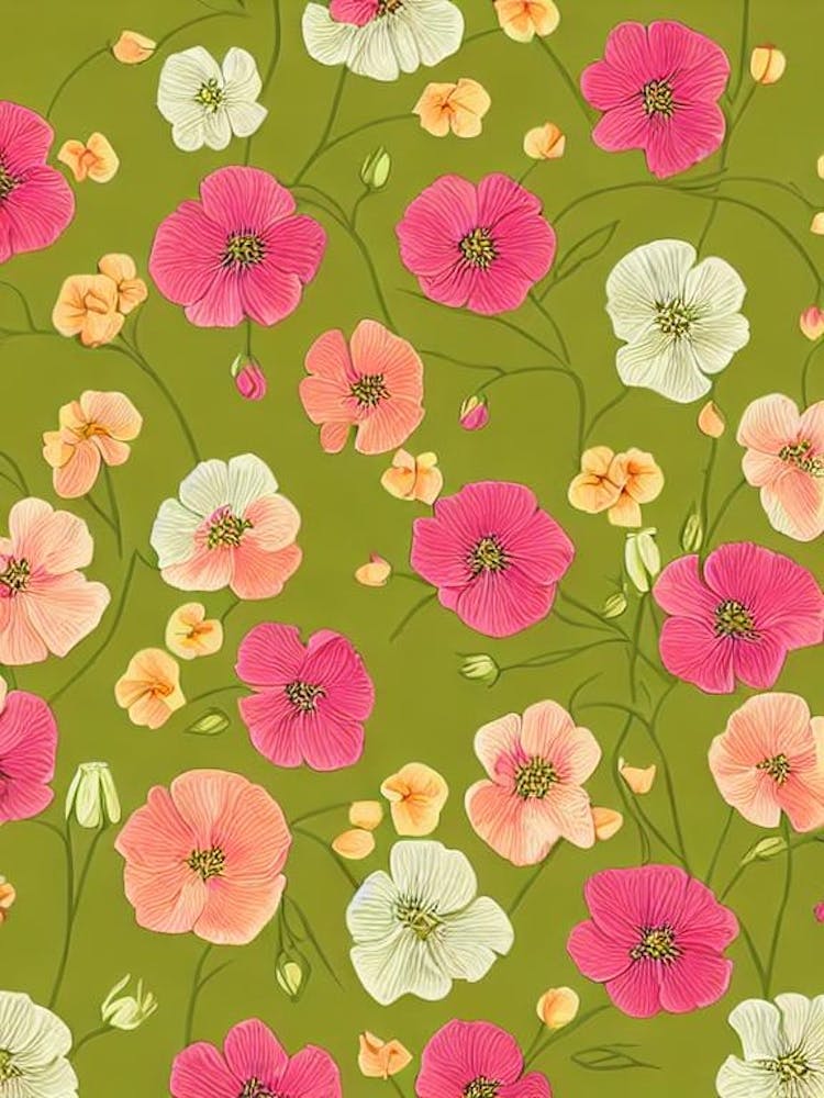 Wicken Wiederholung Retro Blume
