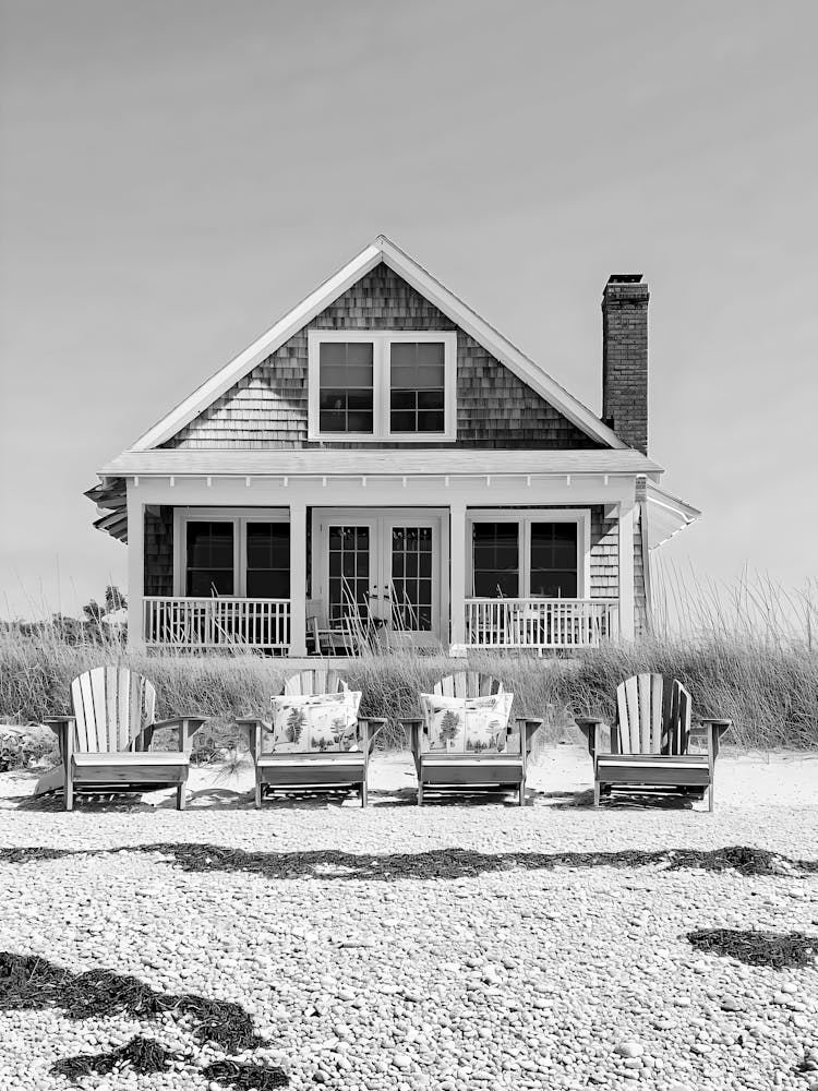 Black And White Beach House 2