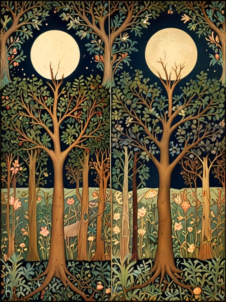 William Morris Moonlight In The Forest 133