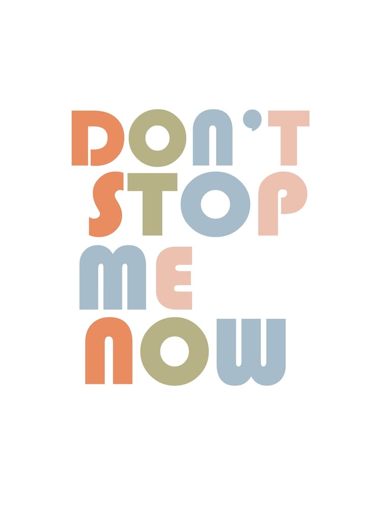 Don't Stop Me Now Queen Inspired Retro