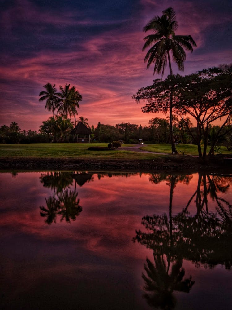 Sunset At The Golf Course