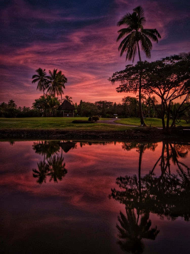 Sunset At The Golf Course