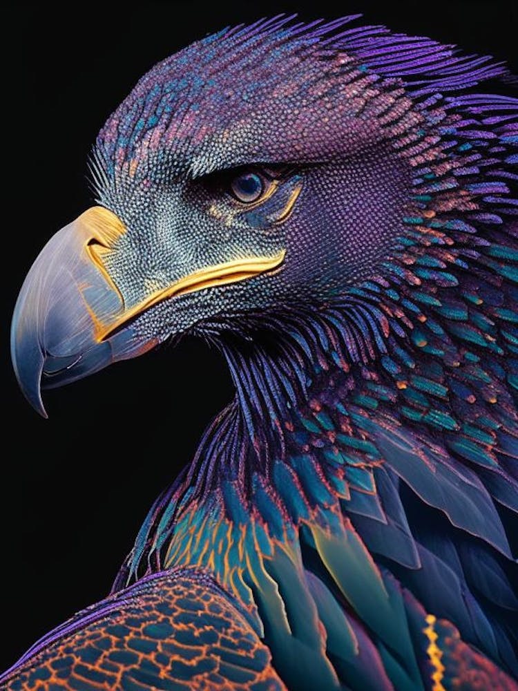 Vulture Pointillism Bird