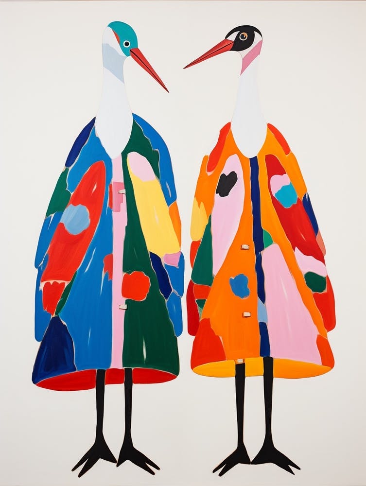 Colourful Kids Animal Art Crane 1