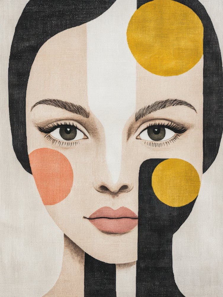 Abstract Of A Woman'S Face 35