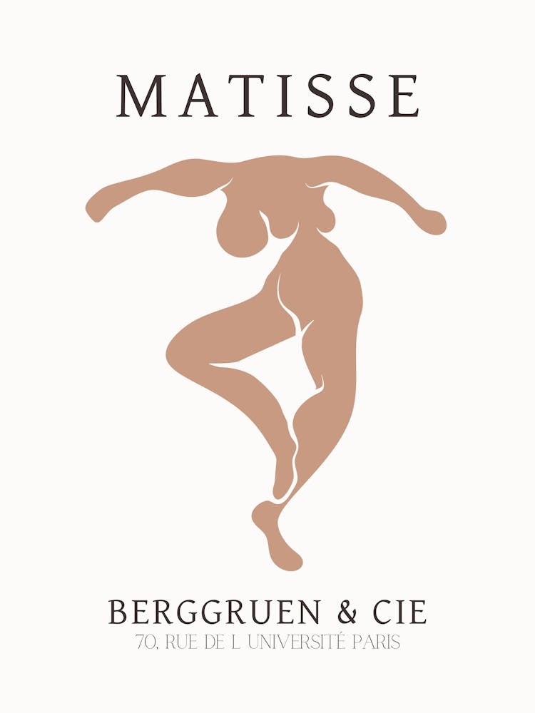 Henri Matisse Neutral Pink Figure Print