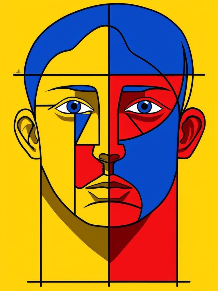 Abstract Portrait Of A Man 4
