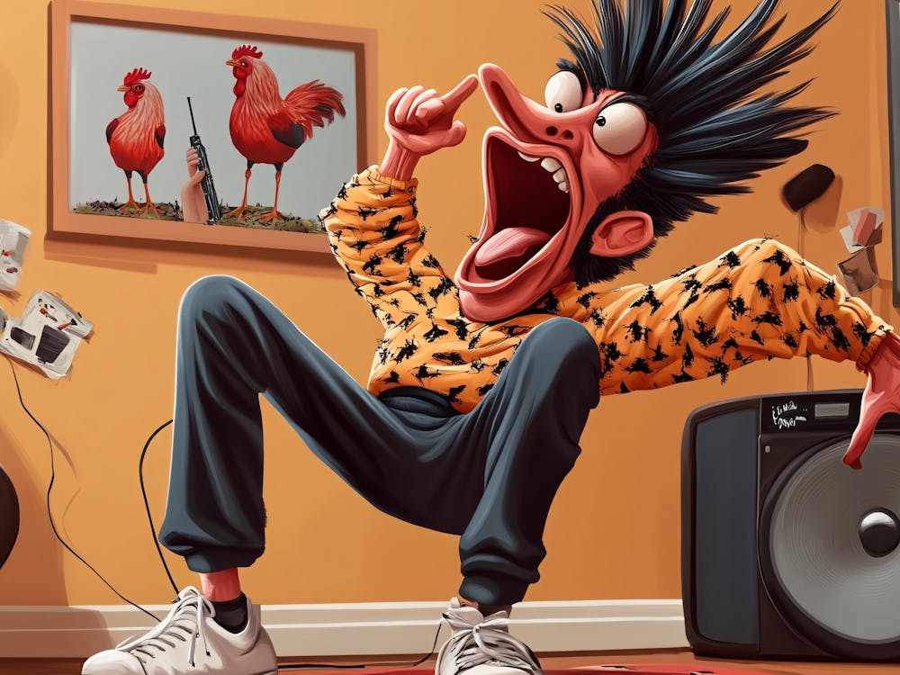 Rooster Funny Cartoon