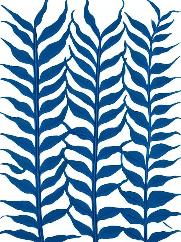 Boston Fern Stencil Style