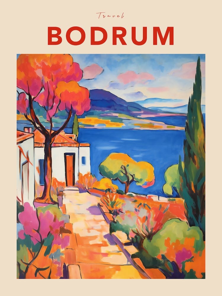 Data Set 46 Fauvist Travel Poster