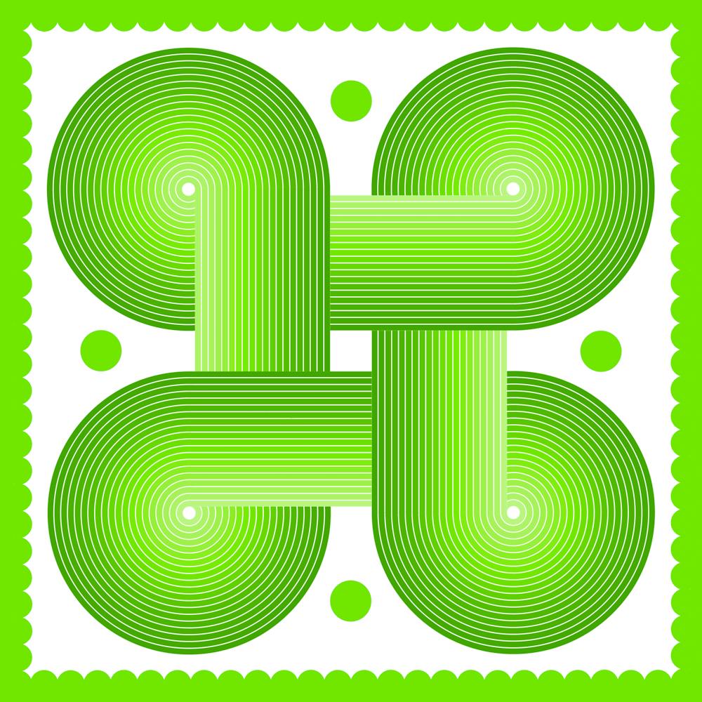 Green Geometric Pattern