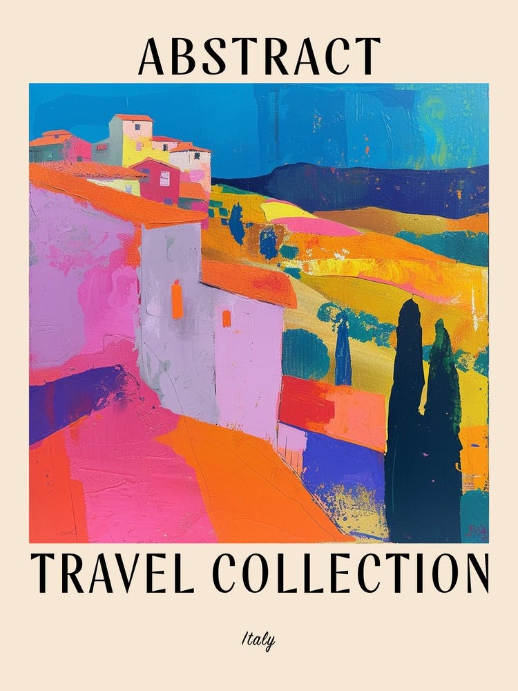 Abstract Travel Collection Poster Italy 2