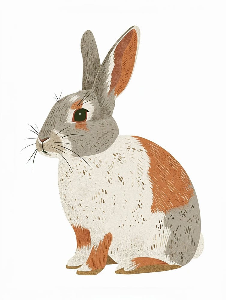 Polish Rabbit Nursery Illustration 2