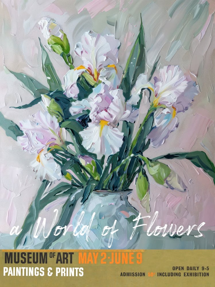 A World Of Flowers, Van Gogh Exhibition Iris 3