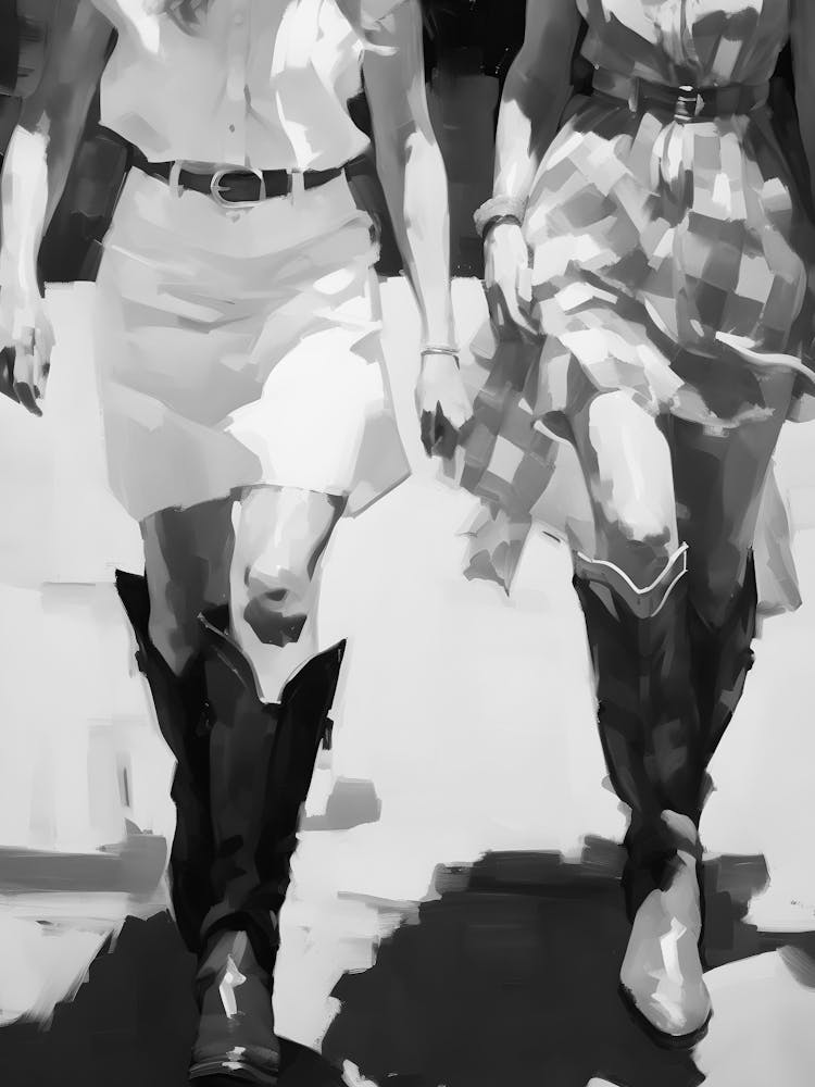 Two Women In Cowboy Boots 1