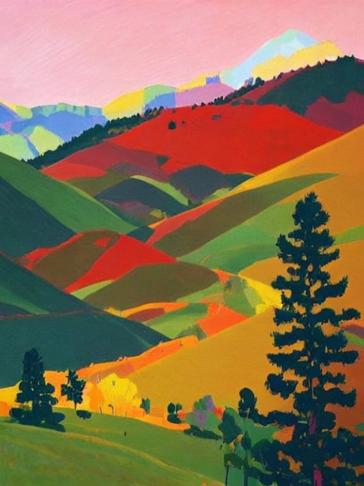 Pyrénées National Park 1 France Abstract Colourful