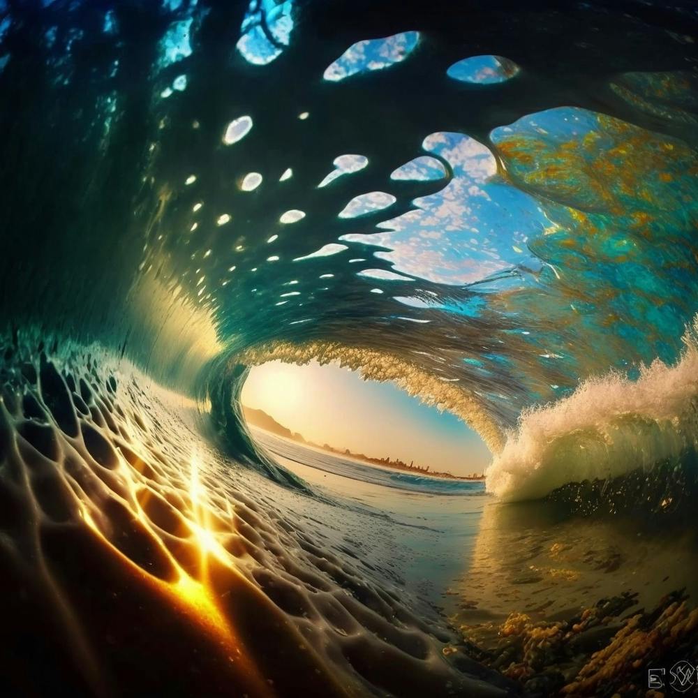 Wave Through A Hole