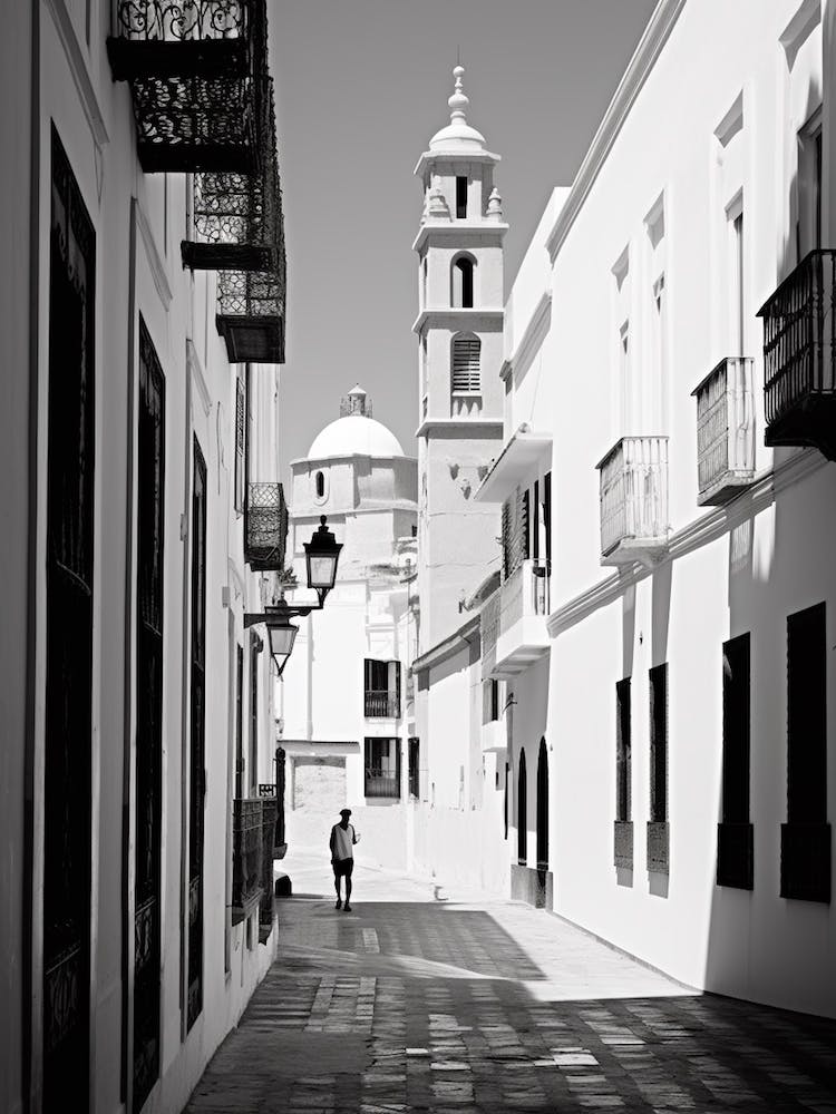 Cadiz, Spanien, Schwarz-Weiß-Analogfotografie 2