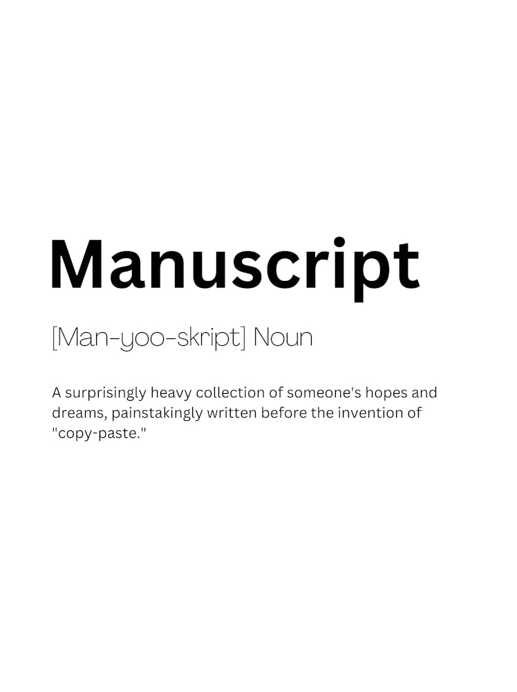 Manuscript Definition Meaning
