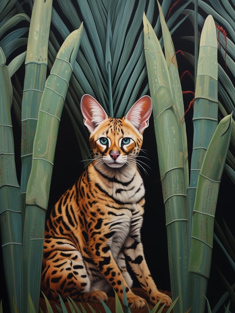 Serval 2 Tropical Animal Portrait