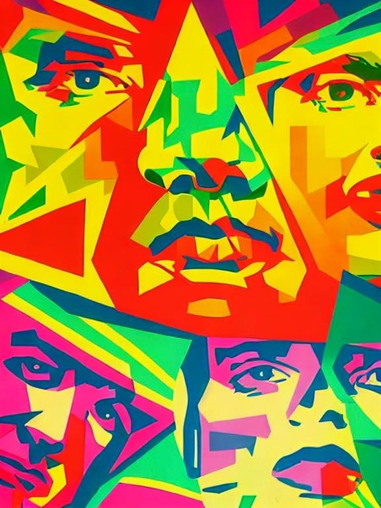Def Leppard Colourful Pop Art