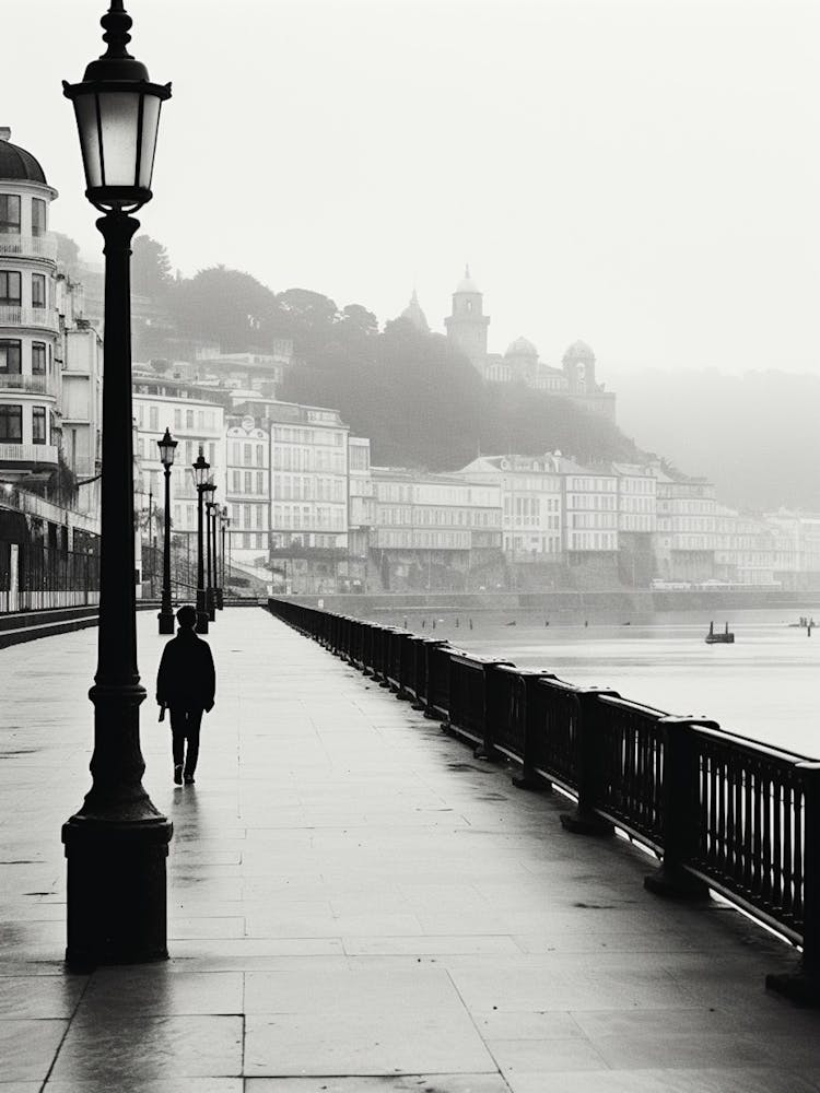 San Sebastian, Spain, Black And White Analogue Photography 4