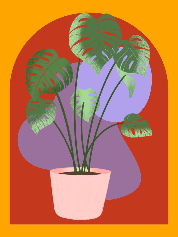 Purple Plant Poster