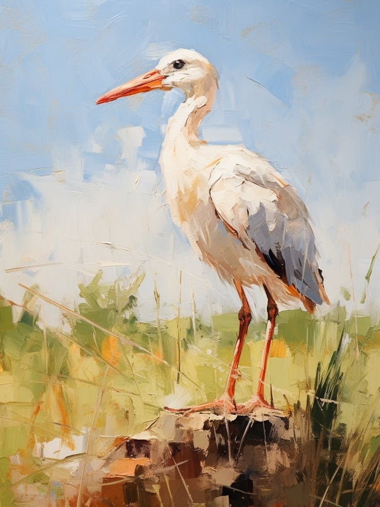 Bird Painting Stork 3