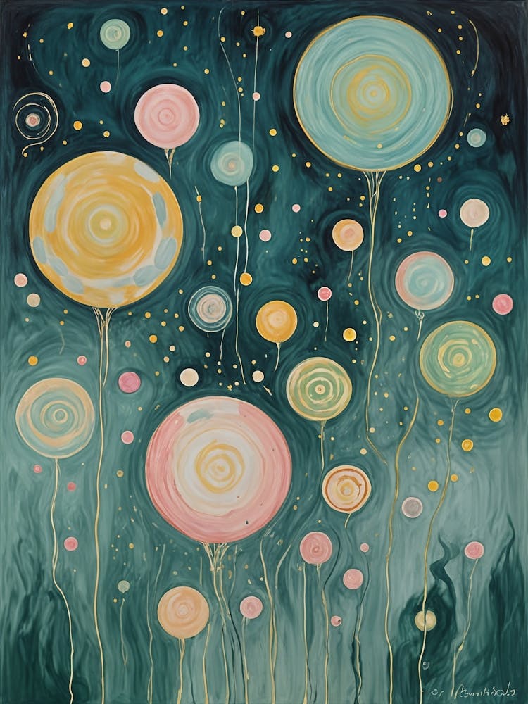 Balloons In The Night Sky