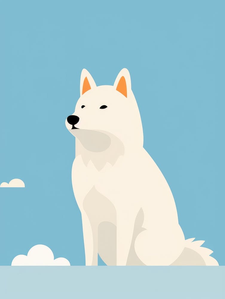 White dog