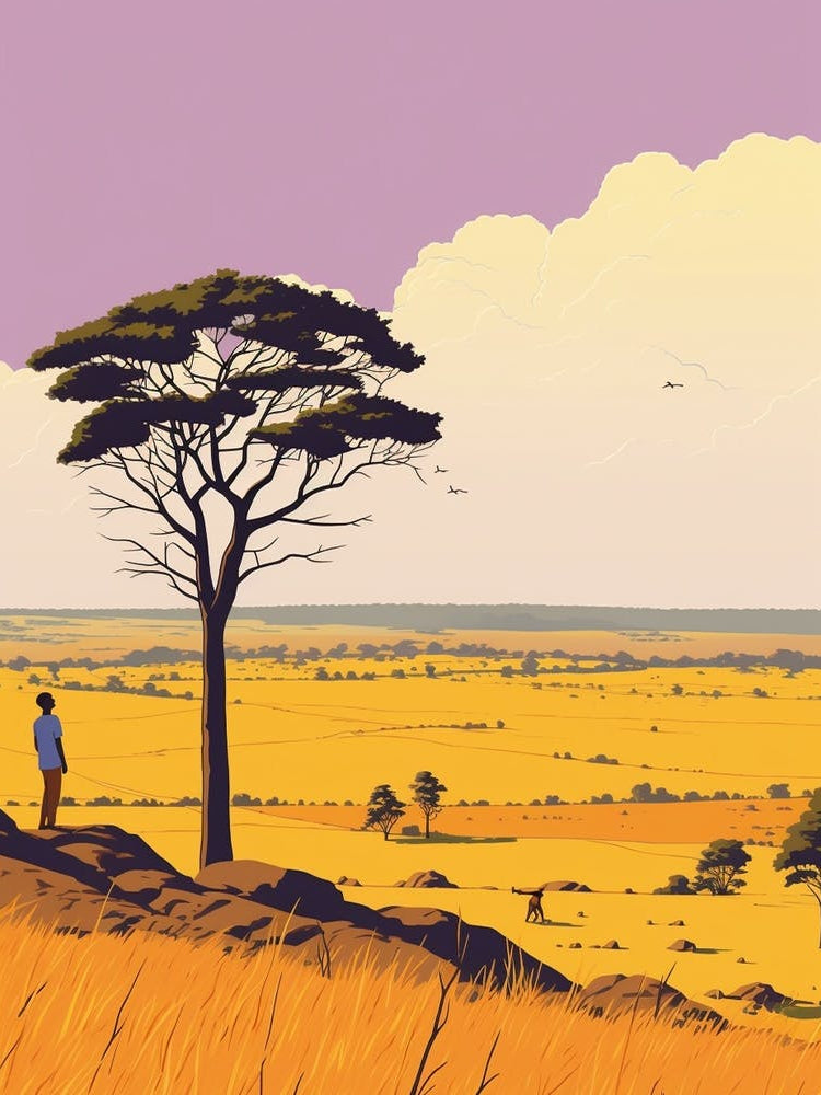 Zimbabwe 3 Travel Illustration