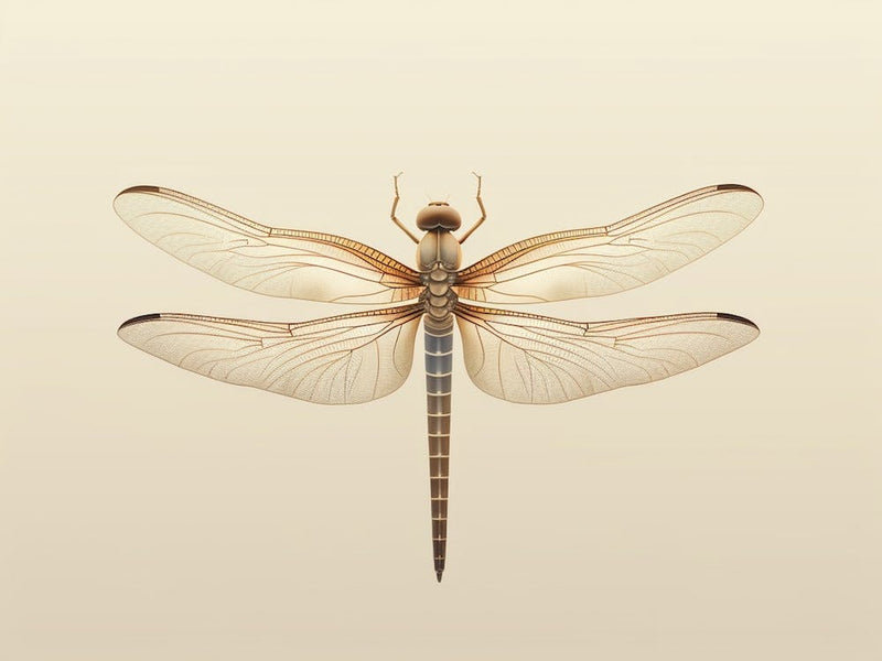 Dragonfly Common Whitetail Plathemis Illustration Vintage Simple Jpeg