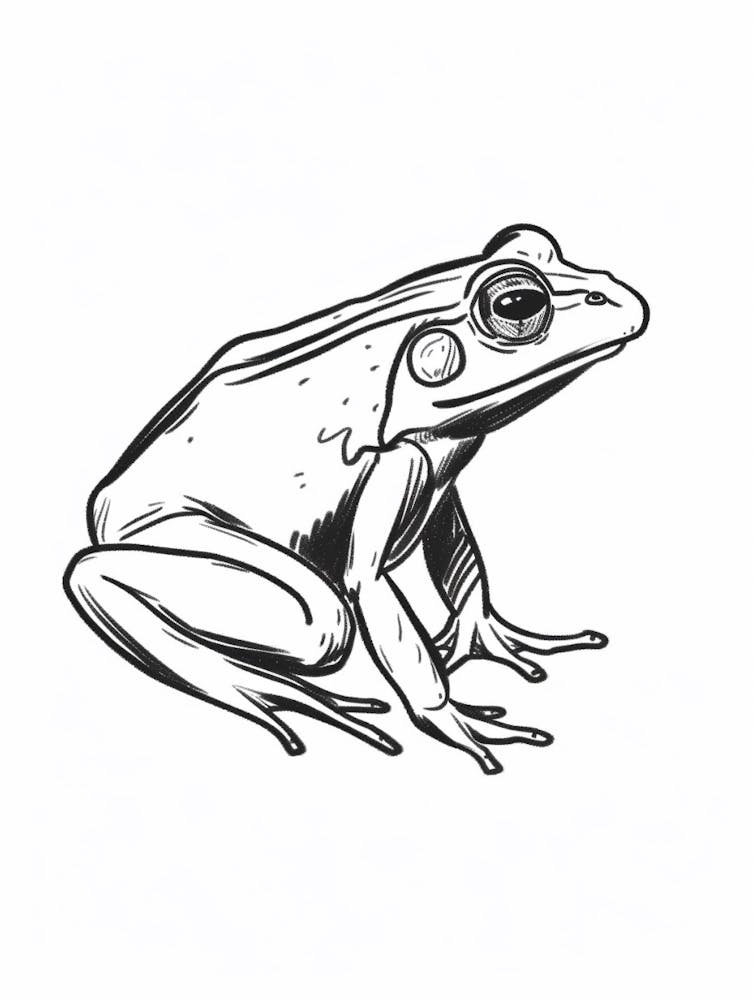 B&W Frog