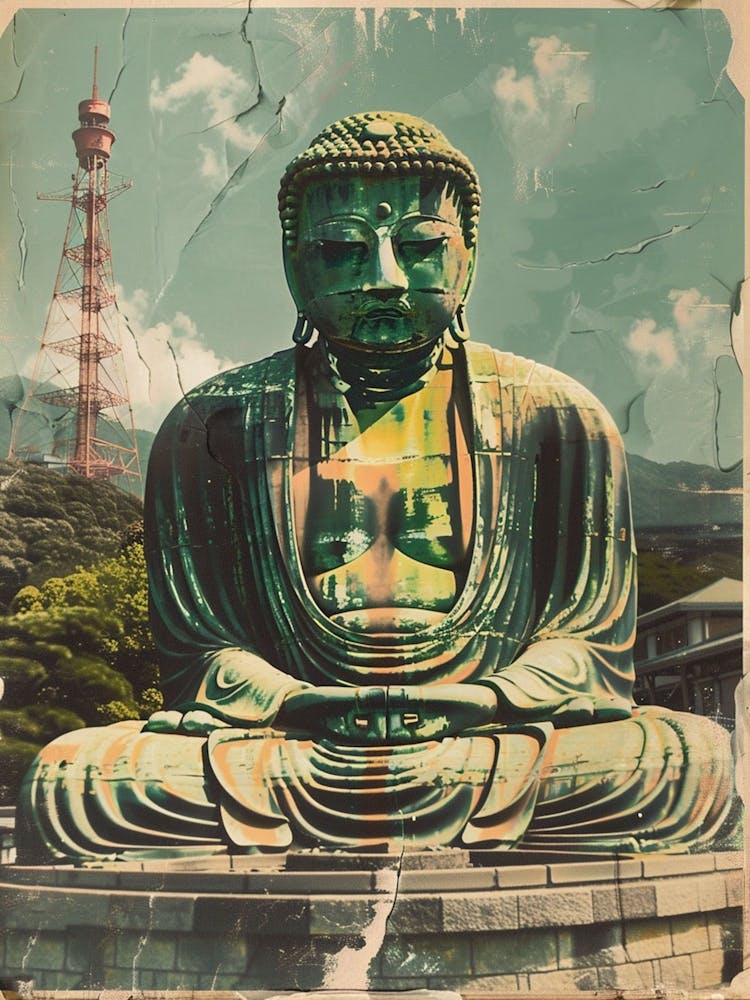 Great Buddha Of Kamakura Mid Century Modern 2
