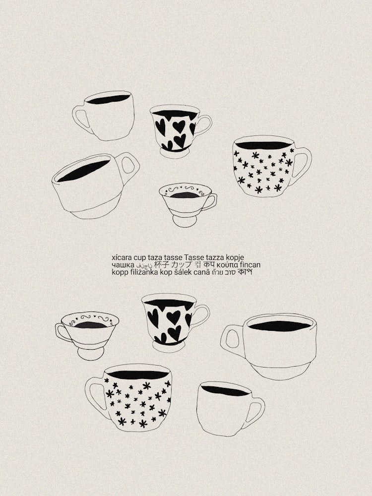 xícara cup taza tasse Tasse tazza kopje чашка فنجان 杯子 カップ 컵 कप κούπα fincan kopp filiżanka kop šálek cană ถ้วย כוס কাপ