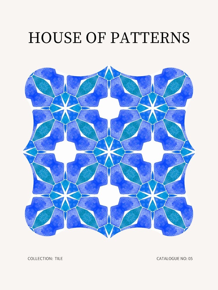 Tile Pattern Poster 5