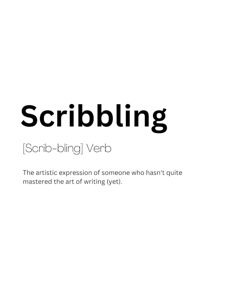 Scribbling Definition Meaning