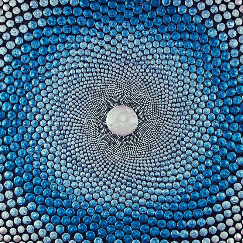 Blaues Portal Quadrat